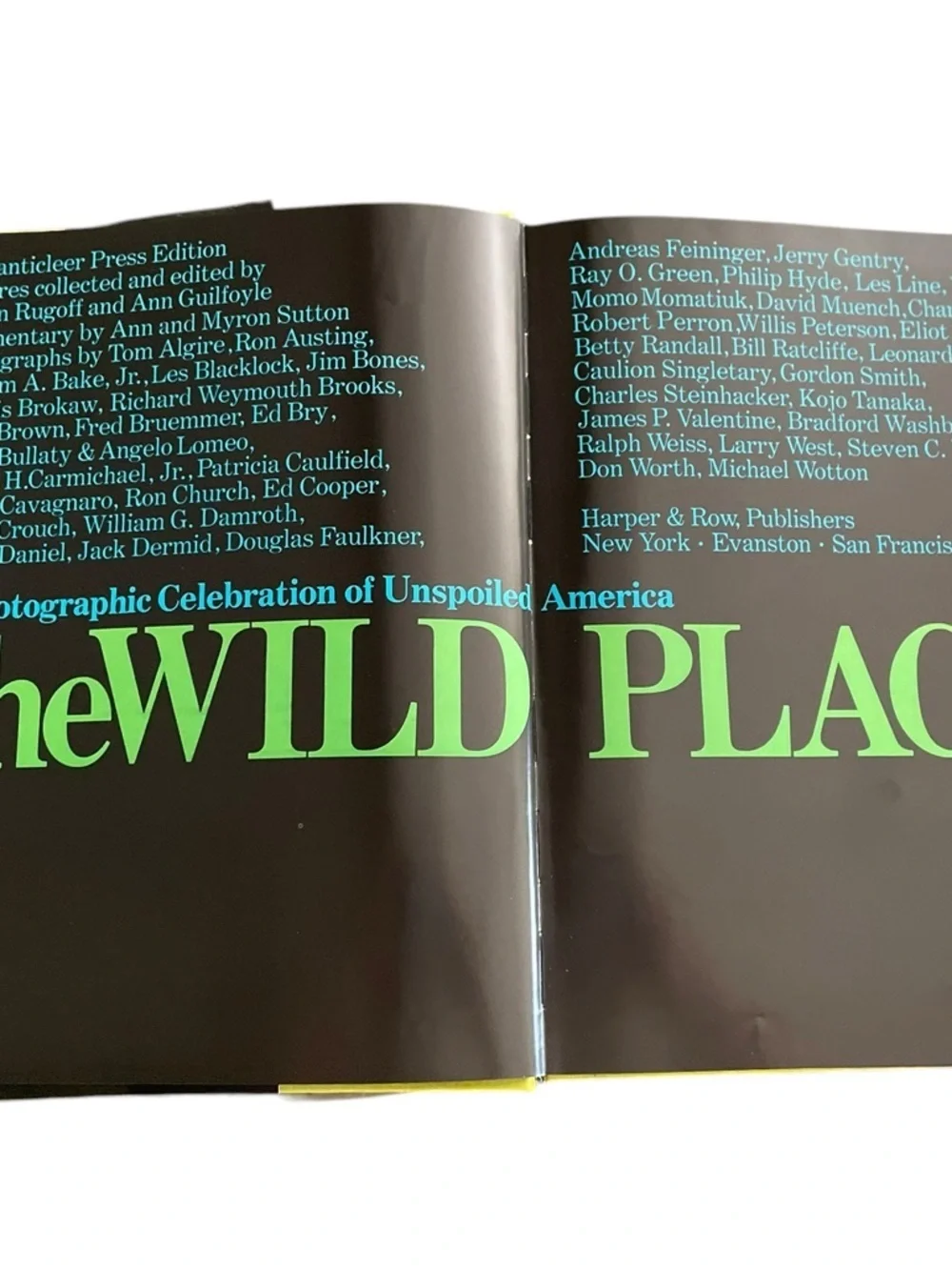 Vtg 1973 book “The Wild Places: A Photographic Celebration of Unspoiled America”